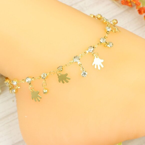 "Handmade Anklet – Elegant & Delicate Jewelry for Women | UNVRC1283 - Picture 1 of 10